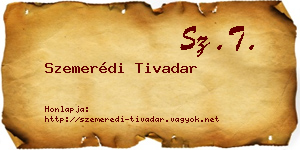 Szemerédi Tivadar névjegykártya